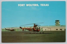 Fort Wolters TX Texas Dempsey Army Heliport Vintage Postcard