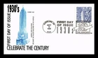 DR JIM STAMPS US COVER EMPIRE STATE BUILDING 1930S CELEBRATE CENTURY FDC