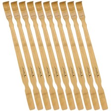 25 Inch Bamboo Wooden Back Scratchers Shoe Horn for Itchy Stress Relief, 10 P...