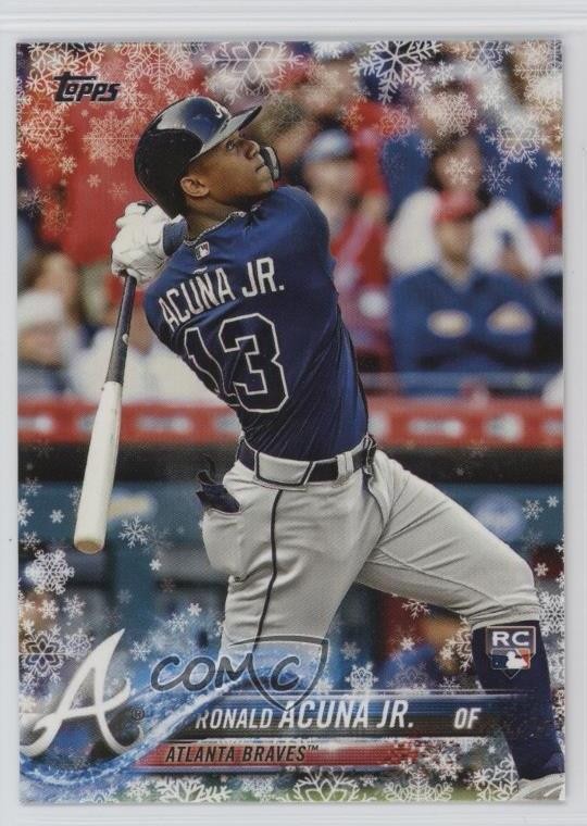 2018 Topps Holiday WalMart Mega Box Ronald Acuna Jr #HMW50 1oq8