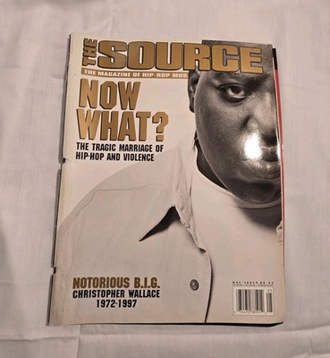 RARE FIND - The Source Magazine May 1997-error cut page, Notorious B.I.G. Death 