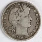 VG+/F 1906 D Barber Half Dollar