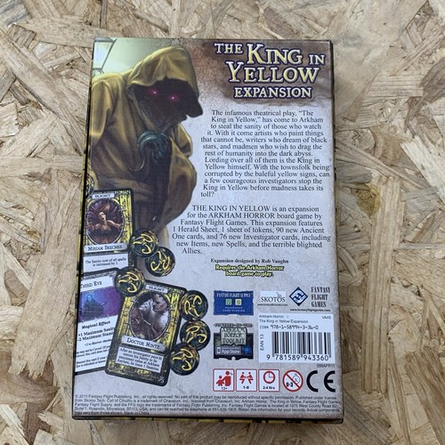 Arkham Horror Board Game - The King In Yellow Expansion Pack - Picture 2 of 11