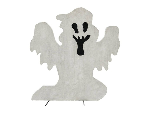 INNA-Glas Deko Halloween Silhouette Geist Spooky Ghost, Weiß, 58Cm-image