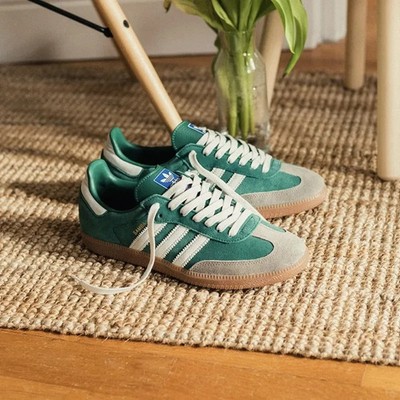 Adidas Samba OG Collegiate Green Gum Grey Toe ID2054 Womens New | eBay