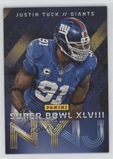 2014 Panini Super Bowl XLVIII New York Giants Justin Tuck #7 0h1