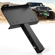 Winch Receiver Mount Plate,Heavy Duty 10 X 4 1/2 Universal Winch Mount with 2...