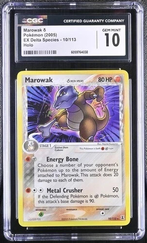 Marowak δ graded CGC 10 for sale on eBay