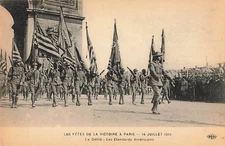Postcard Paris Victory Parade Bastille Day July 14 1919 World War I History