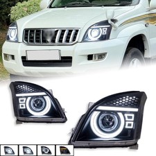 Front Led Headlight Headlamp For Toyota Land Cruiser Prado Fj120 2003 2004-2009