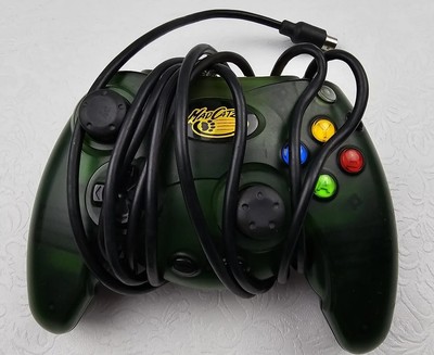 Vintage Mad Catz 2001 Xbox Controller # 4516 Translucent Green NOT Tested Wired