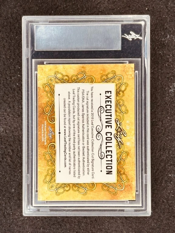 John Havlicek 2018 Leaf Masterpiece Cut Signature autograph signed card 1/1 JSA - Image 2 of 2