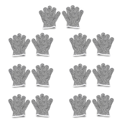 7Pair XXS 6-8yr Kid Cut-Resistant Stretch Gloves Safety Cuts Level 5 Protection 