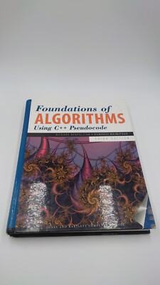 Foundations of Algorithms Using C++ Pseudocode + 2 extra books bulk sale