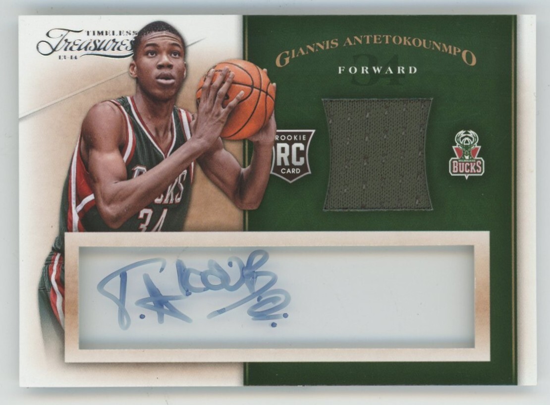 2013 Giannis ヤニス RC ルーキー 直筆サインカード Auto Giannis Antetokounmpo 2013-14 SP Authentic Rookie Auto Card