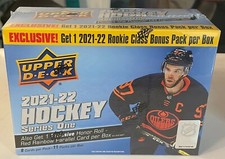 2021-22 Upper Deck Series 1 Hockey Mega Box **New/Factory Sealed**