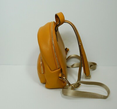 Michael Kors Mustard Yellow Leather Convertible Backpack Michael Michael Kors Slater Mini Leather Convertible  main image 4