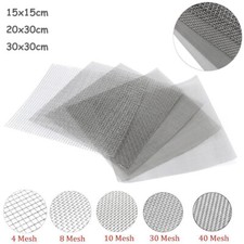 8/10/100/300/500 Mesh 304 316 Stainles Steel Woven Wire Filtration Sheet Set