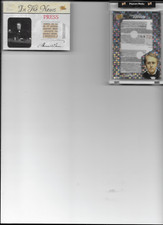THOMAS EDISON 2021 PIECES OF THE PAST 1/1 JUMBO RELIC SSP + 2018 NEWSPAPER RELIC