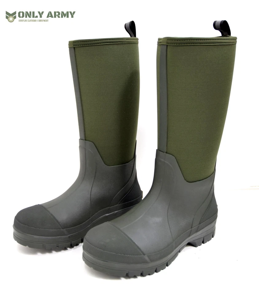 Stivali da caccia OD Green Muck Boots impermeabili in neoprene stivali termici Wellington - Immagine 3 di 4