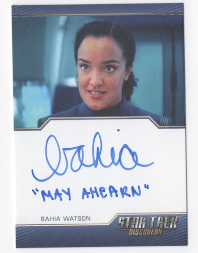 Bahia Watson May Ahearn Star Trek Discovery Season 2 Autograph Card Inscription
