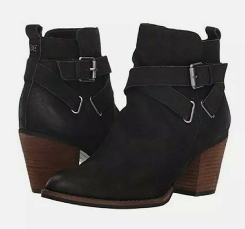 DOUBLE BUCKLE BOOTIES BOOTS HEELS 