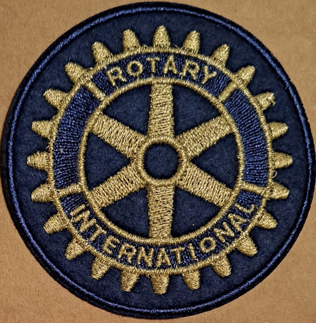 Rotary International embroidered Iron on patch