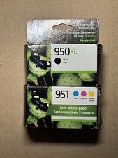 4-PACK HP GENUINE 950XL BLACK  951 COLOR INK OFFICEJET PRO 8600 2023/2025