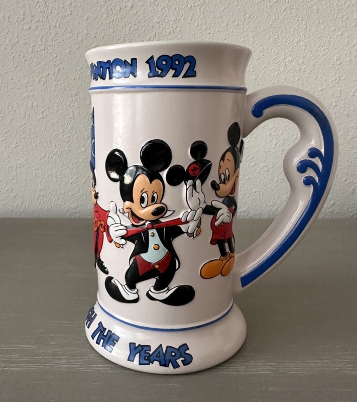 Vintage 1992 1st Disneyana Convention Stein/Mug LE 3000 Signed