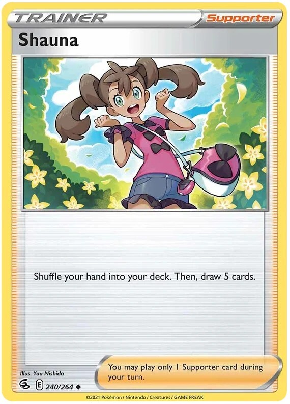 Shauna Pokemon Fusion Strike TCG Trainer Card 240/264