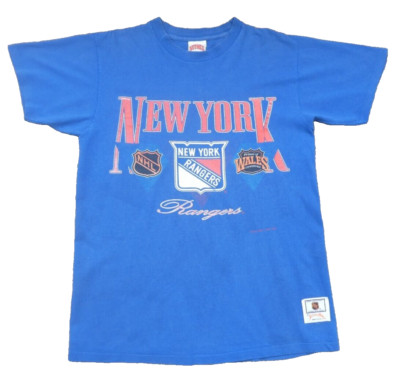 Rare Large (Medium Fit) New York Rangers (1992) NHL Hockey T-Shirt Nutmeg