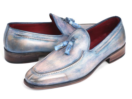 Paul Parkman Tassel Loafers Lila Hand-Painted (ID#083-LIL) - Picture 2 of 6