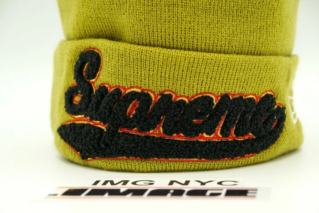 SUPREME BEANIE MOSS NEW ERA CHENILLE FW16 USED | eBay