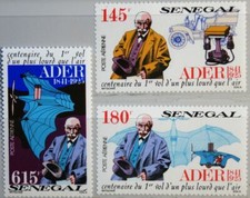 Senegal 1991 1135-37 C150-52 C. Vein Engineer & Aviation Pioneer Aircraft MNH