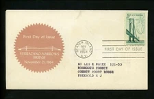 US FDC #1258 Sika Chemical Corporation M-33 1964 NY Verrazano Narrows Bridge