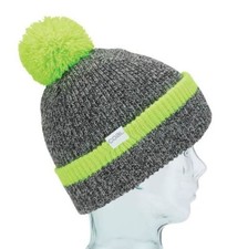 Coal Headwear THE DANNY Womens Mid Length Fit Pom Beanie Black Marl NEW