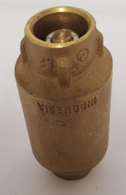 NPT SWEAT  IN-LINE CHECK VALVE LF 1/2'' BRASS SPRING SLCS050
