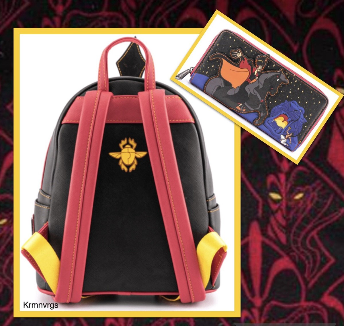 Loungefly Disney Aladdin Jafar Villains Scene Mini Backpack 