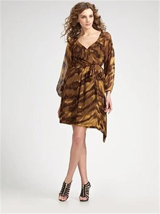 Diane von Furstenberg Chiffon Wrap Dresses for sale