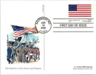 Dr Jim Stamps Fdc 20C Pierre L'Enfant Flag 1783 4X6 Postcard Fleetwood