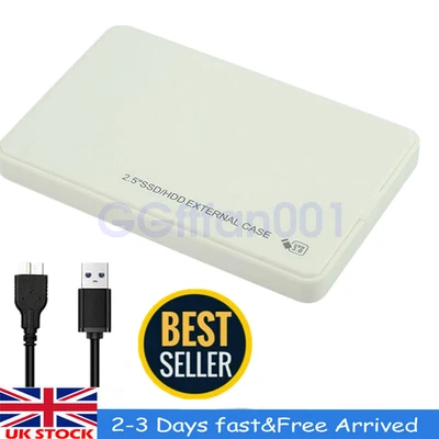 UNBARDED/GENERIC NEW Slim 2.5" Hard Drive SSD Enclosure USB 3.0 To SATA External HDD Caddy Case