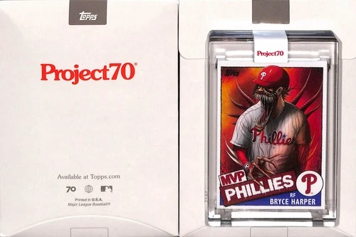 2021 TOPPS PROJECT 70 #757 BRYCE HARPER - PHILADELPHIA PHILLIES - ALEX PARDEE