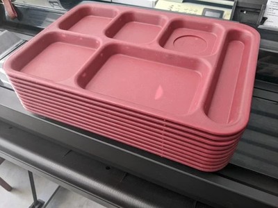 COOKS 630-170 MARATHON 6 COMPARTMENT INSULATED MEAL TRAY 10/CASE BROWN (READ)