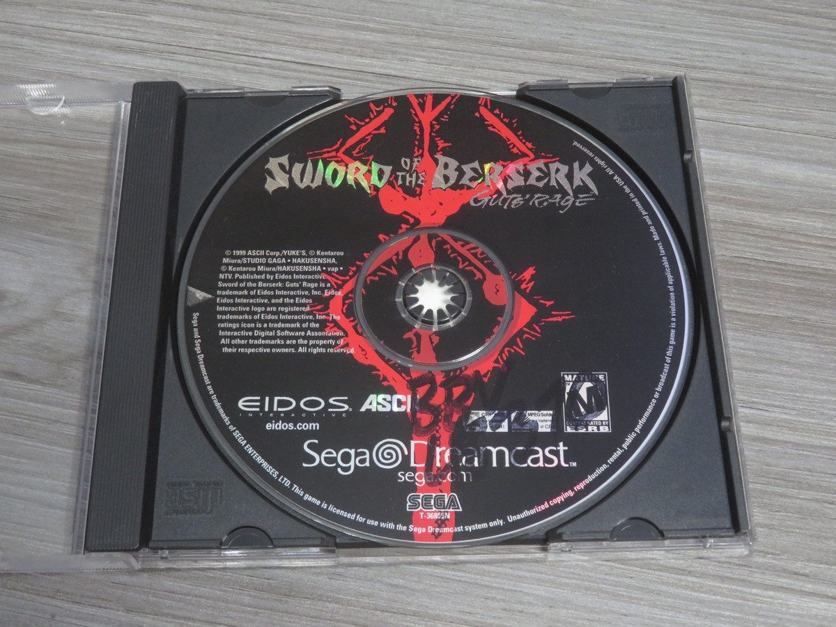 SWORD OF THE BERSERK: GUT'S RAGE FOR SEGA DREAMCAST DISC ONLY | eBay