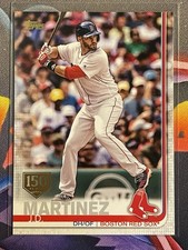 2019 Topps Series 1 - 150 Years Gold Anniversary Stamp JD Martinez #77 Red Sox