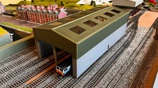 Modern Model Railway Diesel TMD Depot two  lane 450mm OO shed *Improved*
