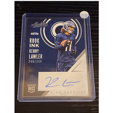 “2016 Panini Absolute Kenny Lawler Rookie Auto RC /299 Seahawks”