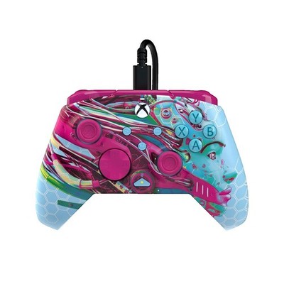 PDP Rematch Glow Wired Advanced Gamepad mit 2,4 m Kabel und Multicolor