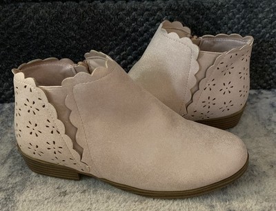 There About Girls Pink Shimmer Ankle Boots Size 3