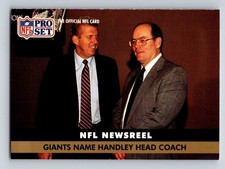 1991 Pro Set - NFL Newsreel Bill Parcells, Ray Handley #685 